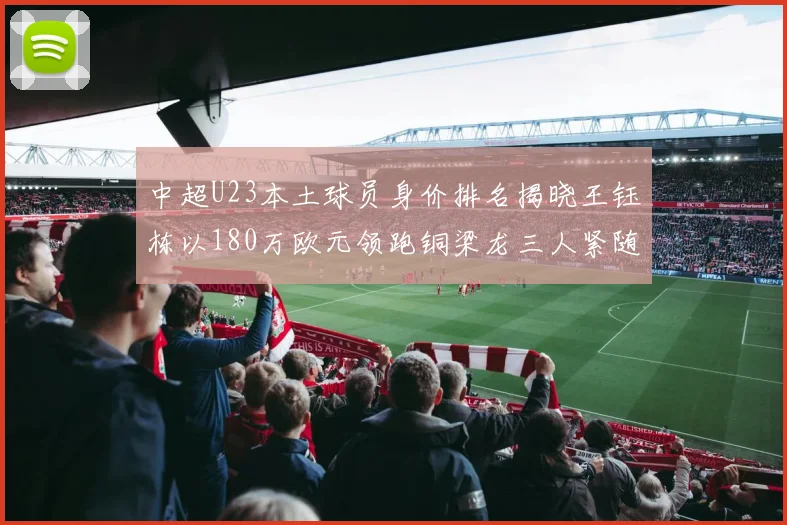 中超U23本土球员身价排名揭晓王钰栋以180万欧元领跑铜梁龙三人紧随其后